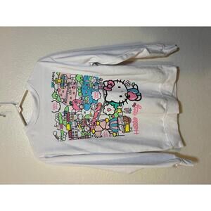 Hello Kitty White Graphic Sweatshirt XS